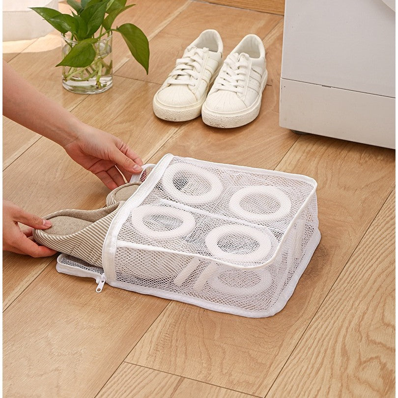 Sac pentru Spalare Incaltaminte, Flippy, pentru Masina de Spalat, 28x24.5x8 cm, Alb-7