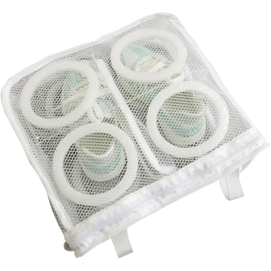 Sac pentru Spalare Incaltaminte, Flippy, pentru Masina de Spalat, 28x24.5x8 cm, Alb-0