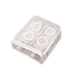 Sac pentru Spalare Incaltaminte, Flippy, pentru Masina de Spalat, 36x30x12 cm, Alb-0