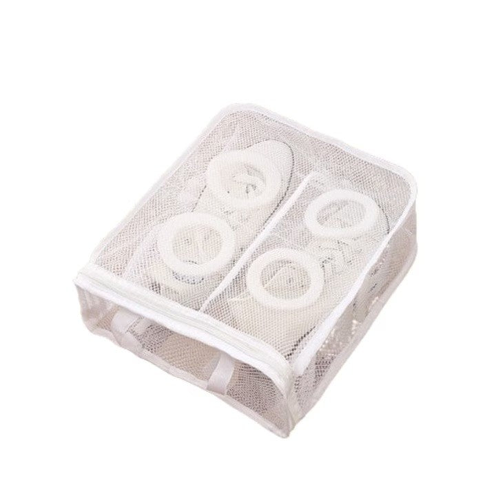 Sac pentru Spalare Incaltaminte, Flippy, pentru Masina de Spalat, 36x30x12 cm, Alb-0
