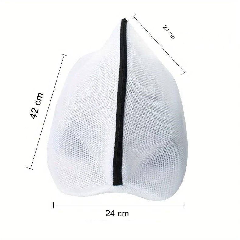 Sac pentru spalare si uscare incaltaminte Flippy, compatibil cu masina de spalat, material rezistent, 42 x 24 x 24 cm, alb-1