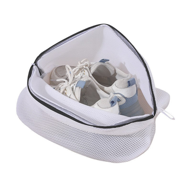 Sac pentru spalare si uscare incaltaminte Flippy, compatibil cu masina de spalat, material rezistent, 42 x 24 x 24 cm, alb-0