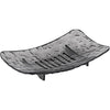 Savoniera din Plastic Flippy, 11 x 8 cm, cu Scurgere Apa, Design Modern, Gri-0