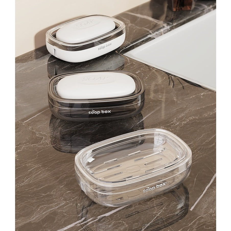 Savoniera, Flippy, Pentru Blat, PET, Scurgere Optima, Gri Transparent-2
