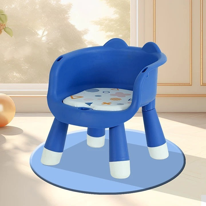 Scaun de Masa pentru Copii, Flippy, 2 in 1, Tavita Detasabila, Spatar Ergonomic, +6 Luni, Inaltime 36 cm, Albastru-3