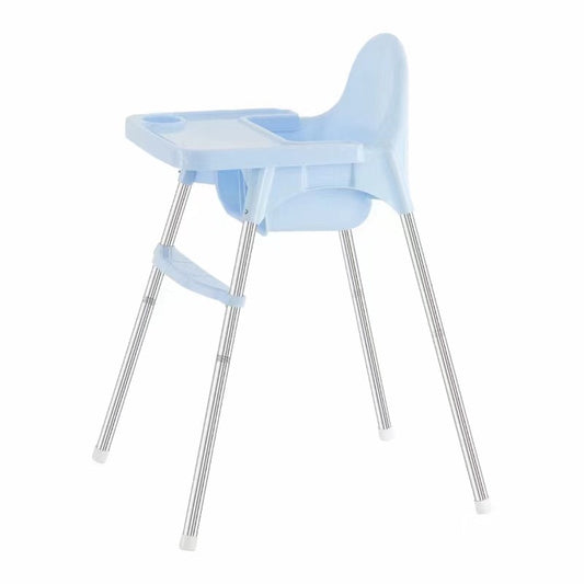 Scaun de masa telescopic pentru bebelusi si copii, Flippy, cu Suport picioare si Centura de siguranta, reglabil pe inaltime, Varsta 6-32 luni, Albastru-0