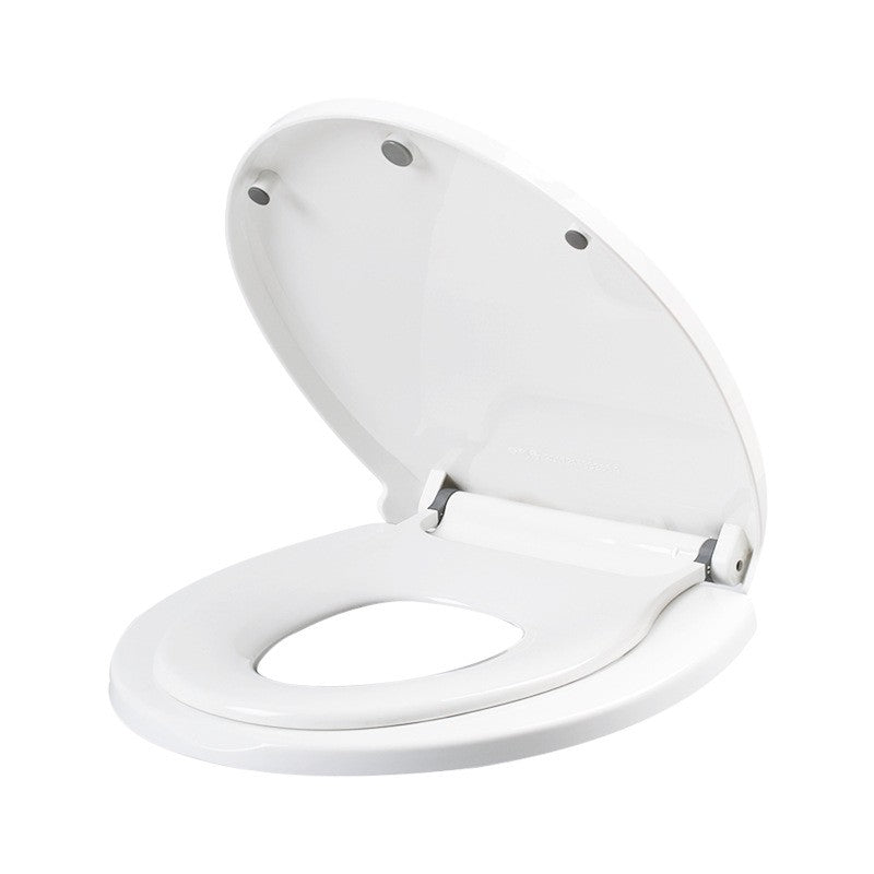 Capac de Toaleta cu Reductie 2 in 1, Flippy, pentru Copii si Adulti, Coborare Lenta si Silentioasa, Instalare Usoara, din PP5 , in Forma de O, Alb-0