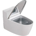 Scrumiera creativa Flippy, Forma de Toaleta, Capac Argintiu, Material ABS si Otel Inoxidabil, 12.5 x 9.8 x 8.4 cm, Fixare prin Lipire sau De Sine Statator, pentru Baie, Camera, Bucatarie, Balcon, Argintiu-0