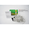 Sectiune Instalatie de Craciun Flippy Tip Perdea, 8 jocuri de lumini, 1x1 m, 60 LED-uri, Interconectabila, Fir Transparent, Alb Cald-0