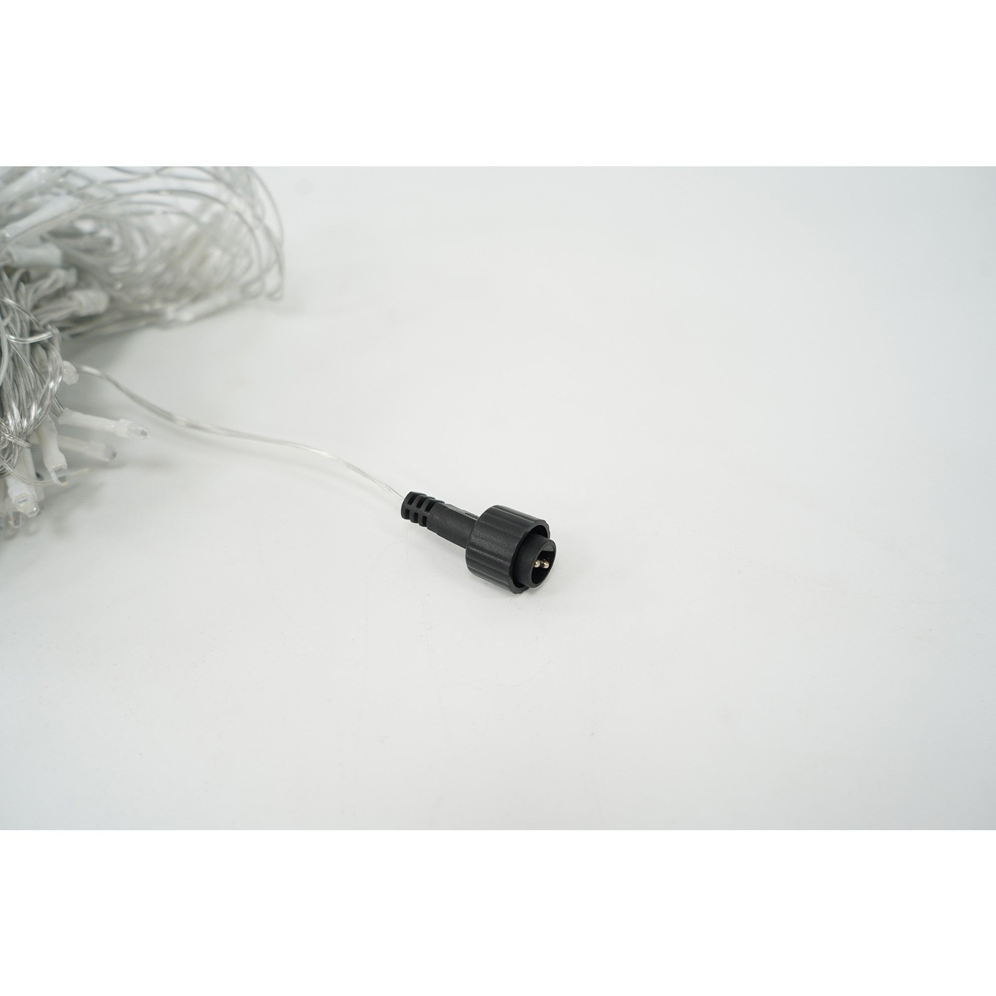 Sectiune Instalatie de Craciun Flippy, Tip Plasa, 120 LED-uri, 1.5 x 1.5 m, 8 jocuri de lumini, Interconectabila, Fir transparent, Alb rece-3