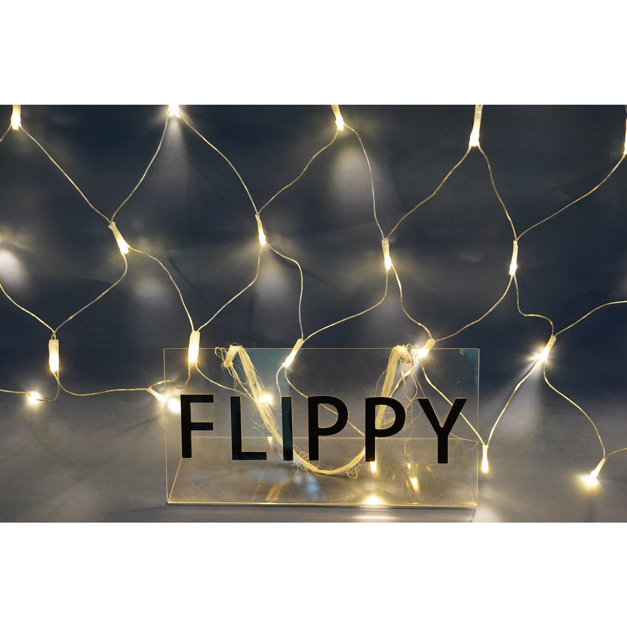 Sectiune Instalatie de Craciun Flippy, Tip Plasa, 320 LED-uri, 3 m x 3 m, 8 jocuri de lumini, Interconectabila, Fir transparent, Alb cald-2