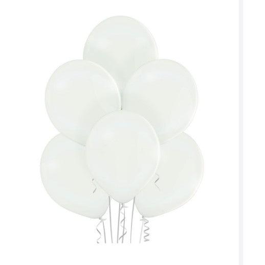 Set 10 Baloane din Latex, Flippy, Model Party, 13 cm, 1 g, Alb-0