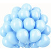 Set 10 Baloane din Latex, Flippy, Model Party, 13 cm, 1 g, Bleu-0