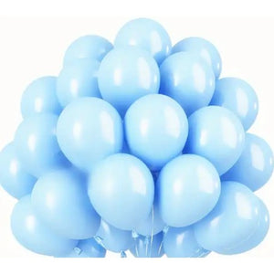 Set 10 Baloane din Latex, Flippy, Model Party, 13 cm, 1 g, Bleu-0