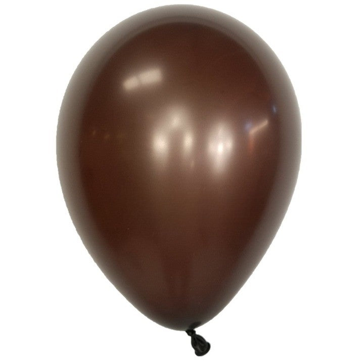 Set 10 Baloane din Latex, Flippy, Model Party, 30 cm, 5x Maro, 5x Bej, 2.8 g-1