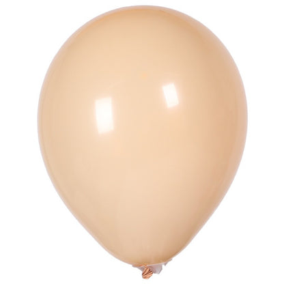 Set 10 Baloane din Latex, Flippy, Model Party, 30 cm, 5x Maro, 5x Bej, 2.8 g-2