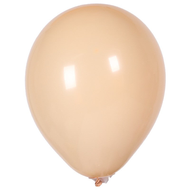 Set 10 Baloane din Latex, Flippy, Model Party, 30 cm, 5x Maro, 5x Bej, 2.8 g-2