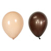 Set 10 Baloane din Latex, Flippy, Model Party, 30 cm, 5x Maro, 5x Bej, 2.8 g-0