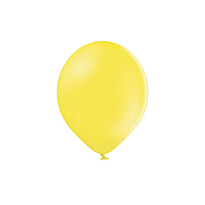 Set 10 Baloane din Latex, Flippy, Model Party cu Buline si Simple, 30 cm, Galben, 2.8 g-1