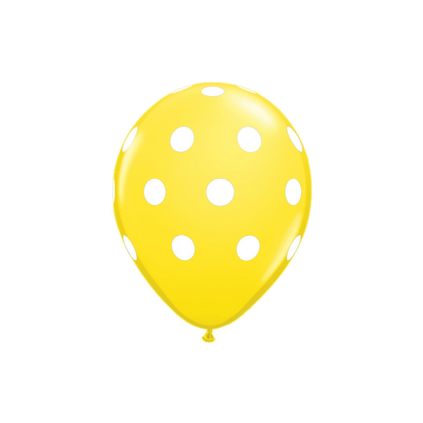 Set 10 Baloane din Latex, Flippy, Model Party cu Buline si Simple, 30 cm, Galben, 2.8 g-2