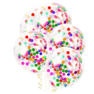 Set 10 Baloane din Latex, Flippy, Model Party Confetti, 30 cm, Multicolore, 2.8 g-0