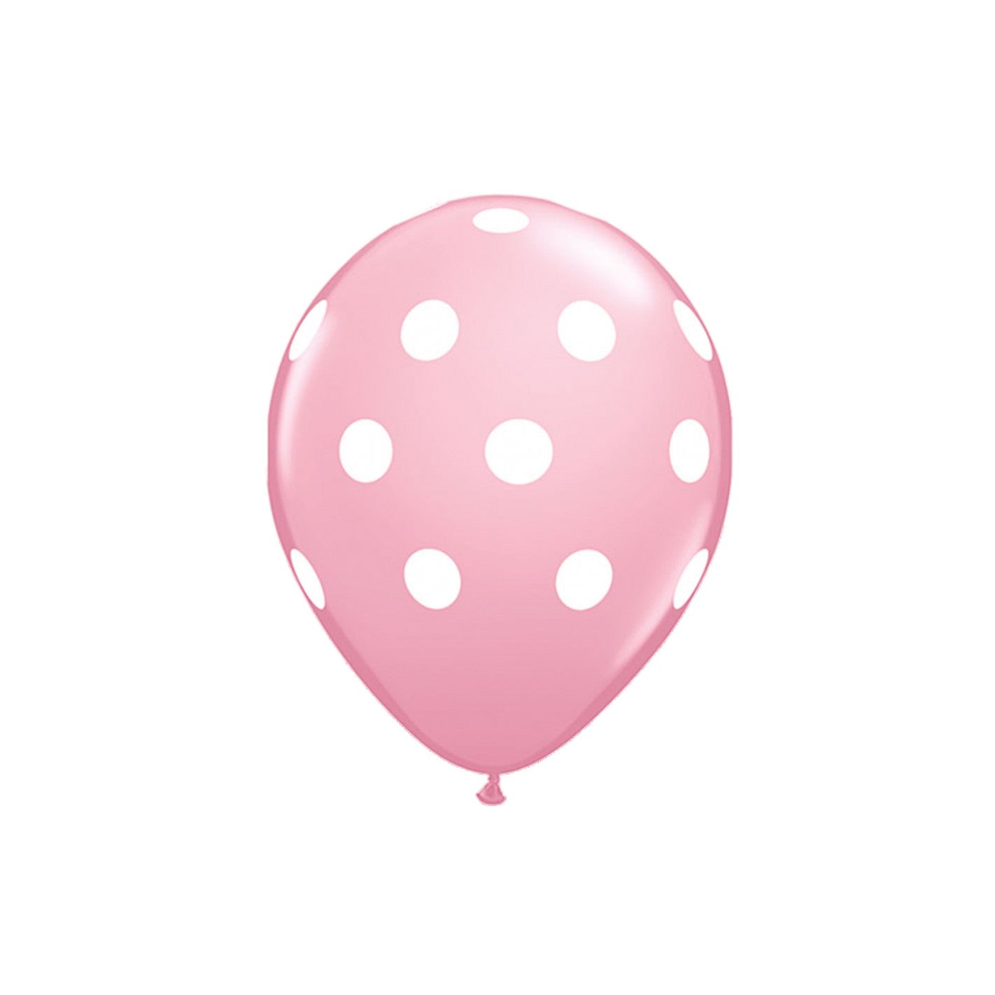 Set 10 Baloane din Latex, Flippy, Model Party cu Buline si Simple, 30 cm, Roz, 2.8 g-1