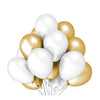 Set 10 Baloane din Latex Metalizate, Flippy, Model Party, 5x Alb, 5x Nude, 23 cm, 2.2 g-0