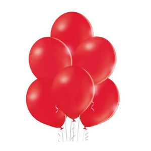 Set 10 Baloane din Latex, Flippy, Model Party, 13 cm, 1 g, Rosu-0
