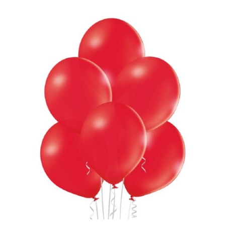 Set 10 Baloane din Latex, Flippy, Model Party, 13 cm, 1 g, Rosu-0