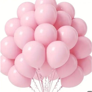 Set 10 Baloane din Latex, Flippy, Model Party, 13 cm, 1 g, Roz-0