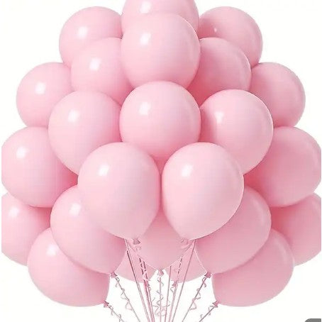Set 10 Baloane din Latex, Flippy, Model Party, 13 cm, 1 g, Roz-0