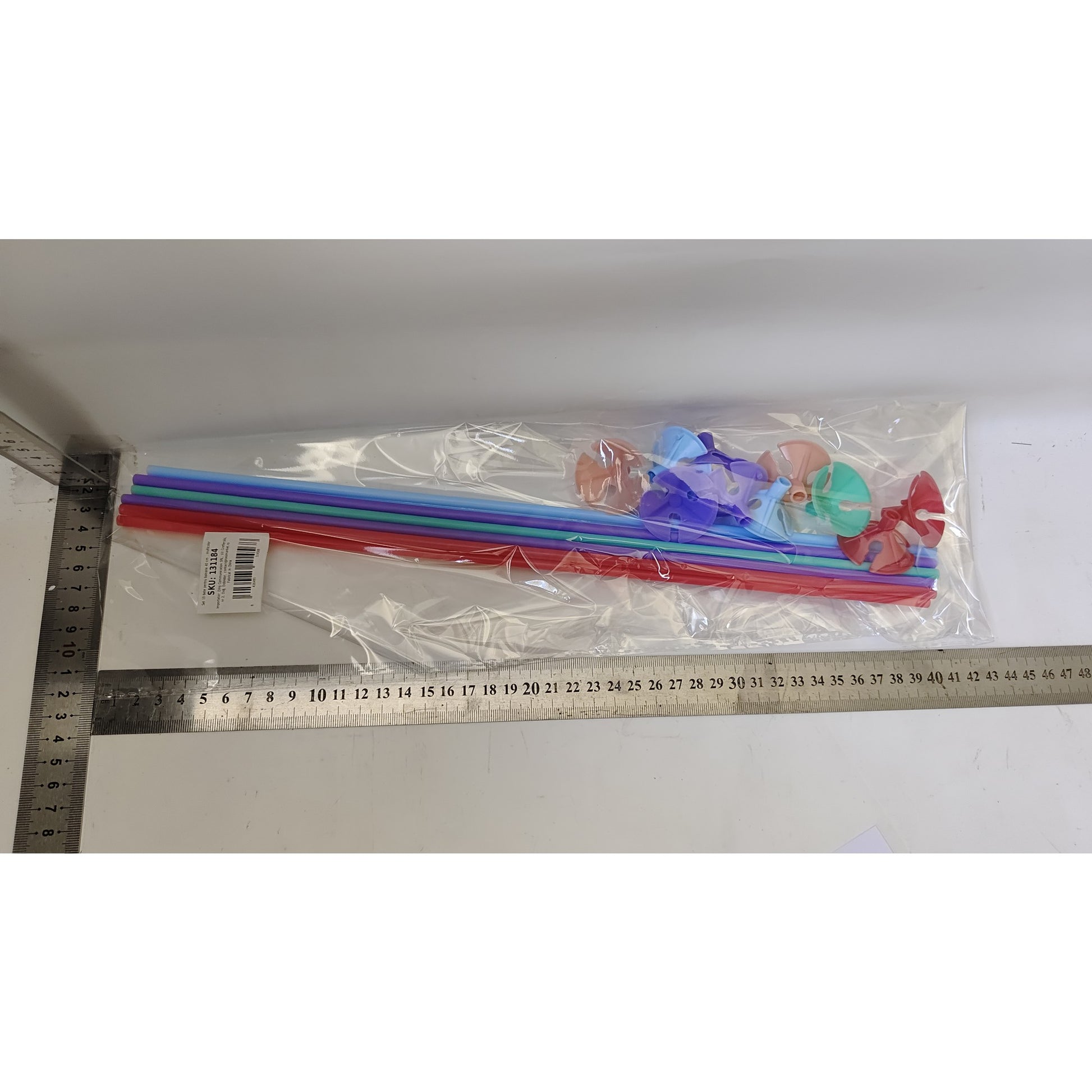 Set 10 bete pentru baloane, Flippy, 40 cm , multicolor-1