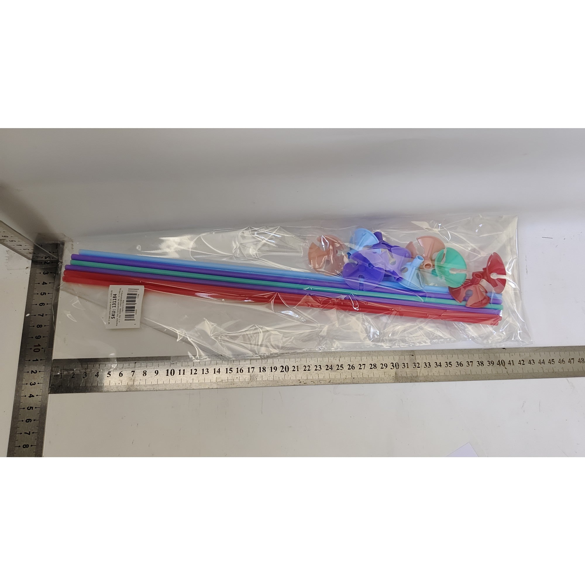 Set 10 bete pentru baloane, Flippy, 40 cm , multicolor-1