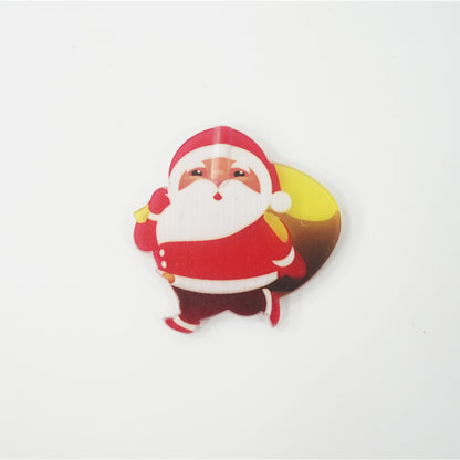Set 10 buc ornament pentru instalatie, model Mos Craciun cu sac-2