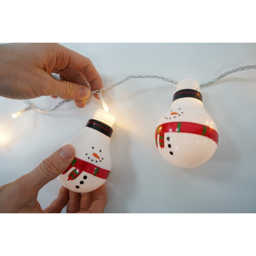 Set 10 buc ornament pentru instalatie, Om de zapada-2