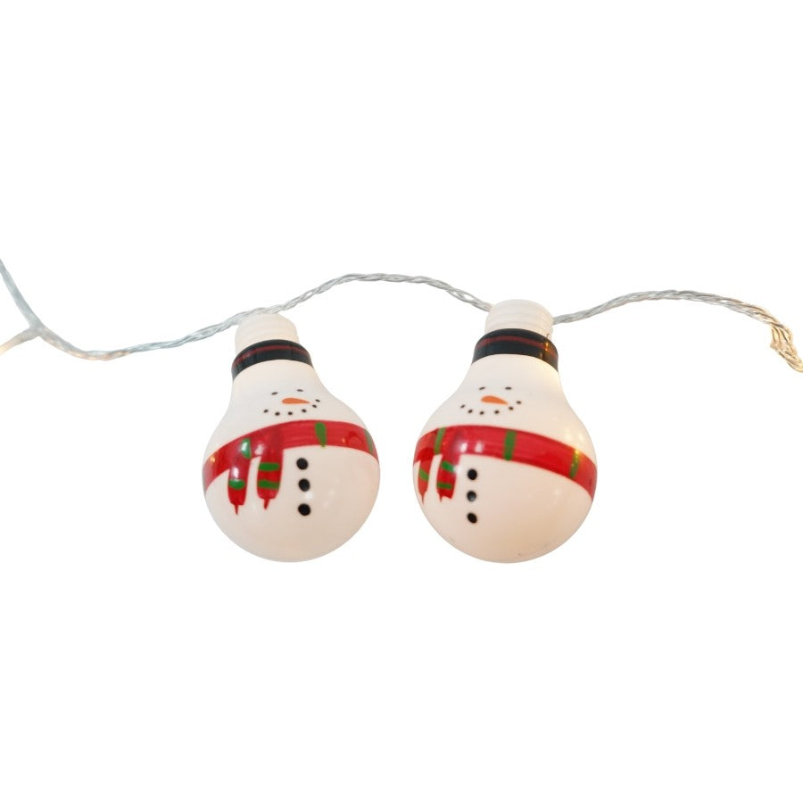 Set 10 buc ornament pentru instalatie, Om de zapada-3