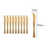Set 10 cutite de unica folosinta 17 x 1.6 cm, bronz-0