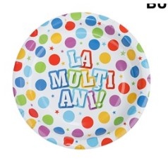 Set 10 farfurii de Unica Folosinta,  17 cm-0