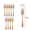 Set 10 furculite de unica folosinta 15.5 x 2.5 cm, bronz-0