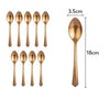 Set 10 linguna de unica folosinta 15 x 3.3 cm, bronz-0