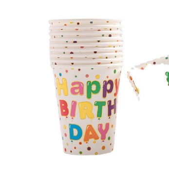 Set 10 pahare 250 ml, multicolor-0