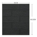 Set 10 Placi Tapet 3D Flippy,  35 x 38 cm, 3 mm, 1.33 mp, Gri inchis-0