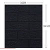 Set 10 Placi Tapet 3D Flippy,  35 x 38 cm, 3 mm, 1.33 mp, Negru-0