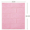 Set 10 Placi Tapet 3D Flippy,  35 x 38 cm, 3 mm, 1.33 mp, Roz-0