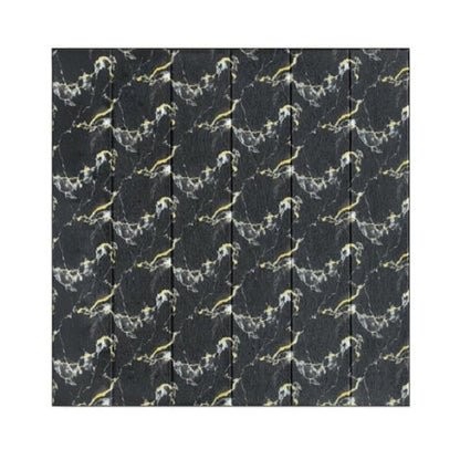 Set 10 Placi Tapet 3D, Flippy, 70 x 70 cm, Grosime 3 mm, din Rasina, Tip Placi de Lemn, Suprafata Acoperita 4.9 mp, Negru-0