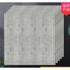 Set 10 Placi Tapet 3D Flippy, 70 x 70 cm, impermeabil, 4.9 mp, Tip "Placi lemn", Gri inchis-0