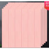 Set 10 Placi Tapet 3D Flippy, 70 x 70 cm, impermeabil, 4.9 mp, Tip "Placi lemn", Roz pudrat-0