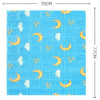Set 10 Placi Tapet 3D Flippy, 70 x 77 cm, 3 mm, 5.3 mp, Model Luna, Albastru-0