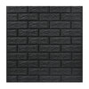 Set 10 Placi Tapet 3D, Flippy, 70 x 77 cm, Grosime 3 mm, din Polietilena, Model Caramida, Suprafata acoperita 5.3 mp, Gri Antracit-0