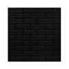 Set 10 Placi Tapet 3D, Flippy, 70 x 77 cm, Grosime 3 mm, din Polietilena, Model Caramida, Suprafata acoperita 5.3 mp, Negru-0